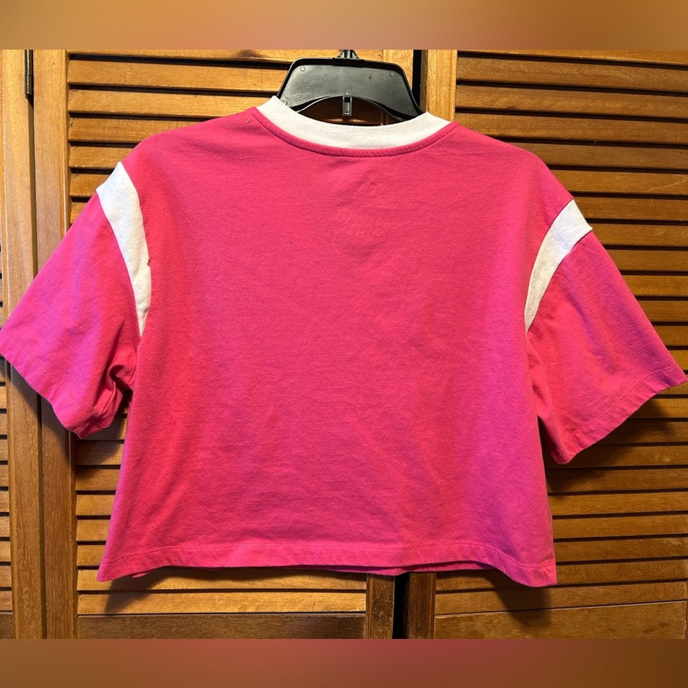 Mattel Barbie Pink V-Neck Cropped Top - Picture 2 of 12